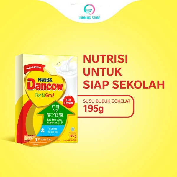 Nestle DANCOW FortiGro Susu Bubuk Susu Anak Full Cream 195g