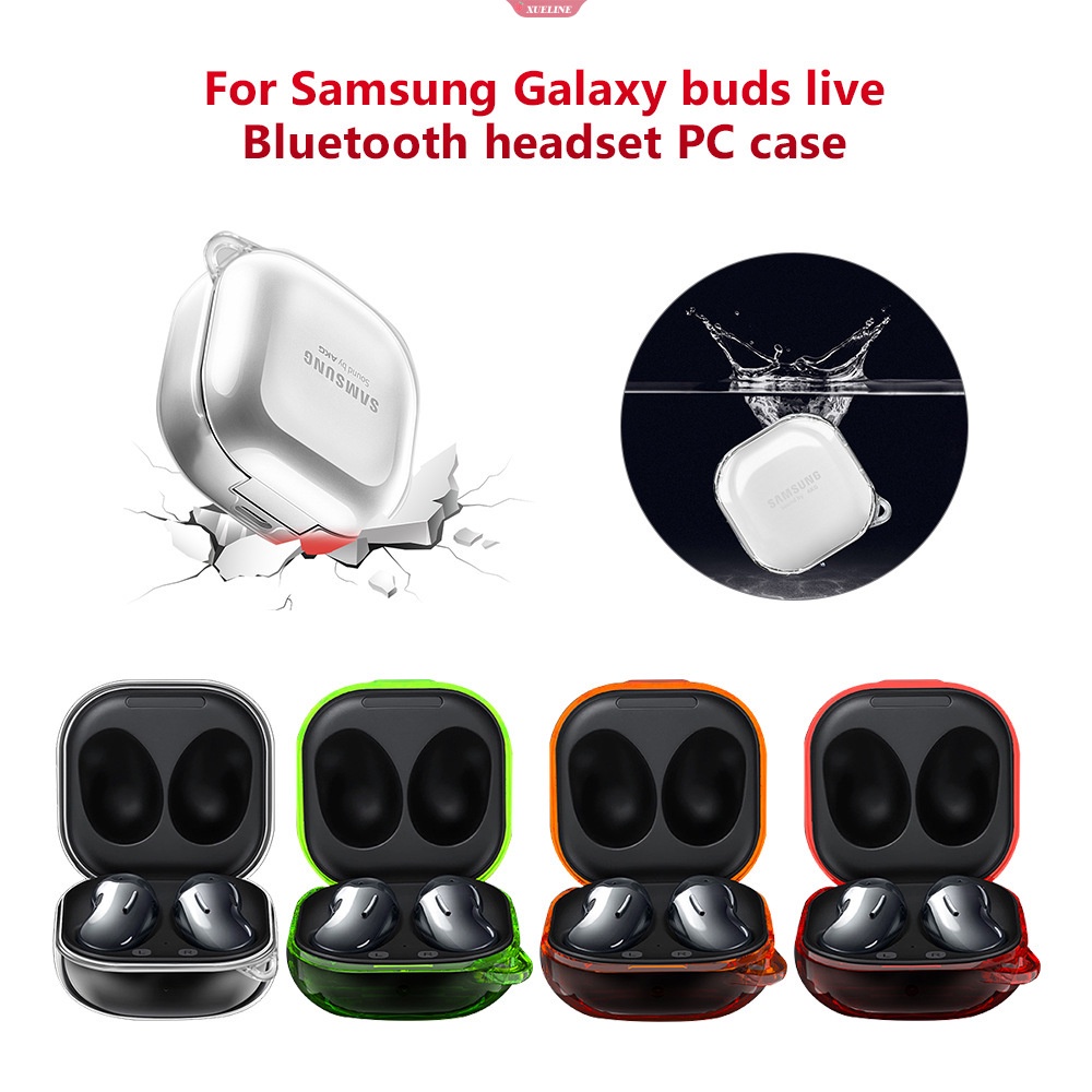 Untuk Samsung Galaxy Buds Live Headset Case Transparan Nirkabel Earphone Penutup Pelindung Portable Tahan Air Penutup Headphone [ZXL]