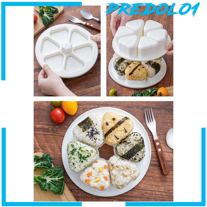 [Predolo1] Alat Pembuat Sushi Jepang Food Decor Mudah Digunakan Triangle Rice Ball Maker