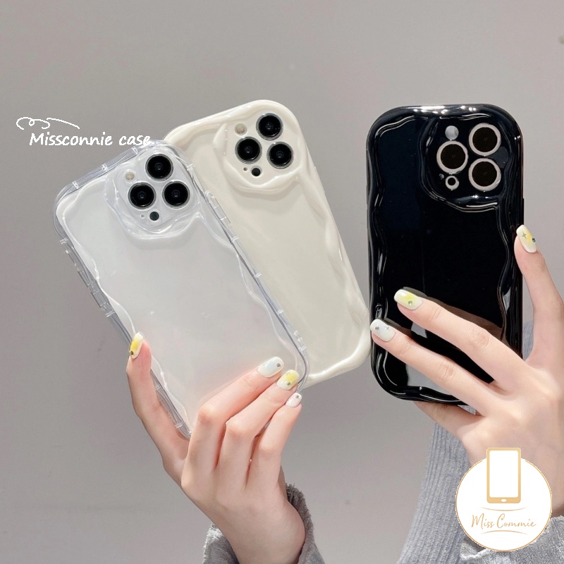 Casing Cat Air Mewah Halus Simple Untuk Redmi 9A 10 10C 10A A2 9 A1 9T 9C NFC Note8 9 11 11s 10s 10Pro 10 Pro Max Plus Poco M3 Glossy Shockproof 3D Wavy Curved Edge Soft Cover