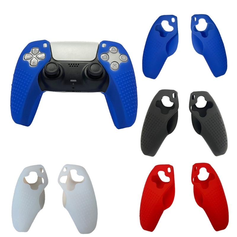 Vivi 1pasang Split Silicone Case Untuk PS5 Controller Anti-Selip Kulit Konsol Game Gamepad Pelindung Cover Game Controller S