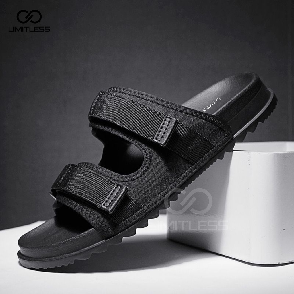 Sandal Selop Pria Terbaru 2023 Sandal Cowok Slip On Premium Kekinian Trendy Sandal Pria Casual Santai Anti Slip