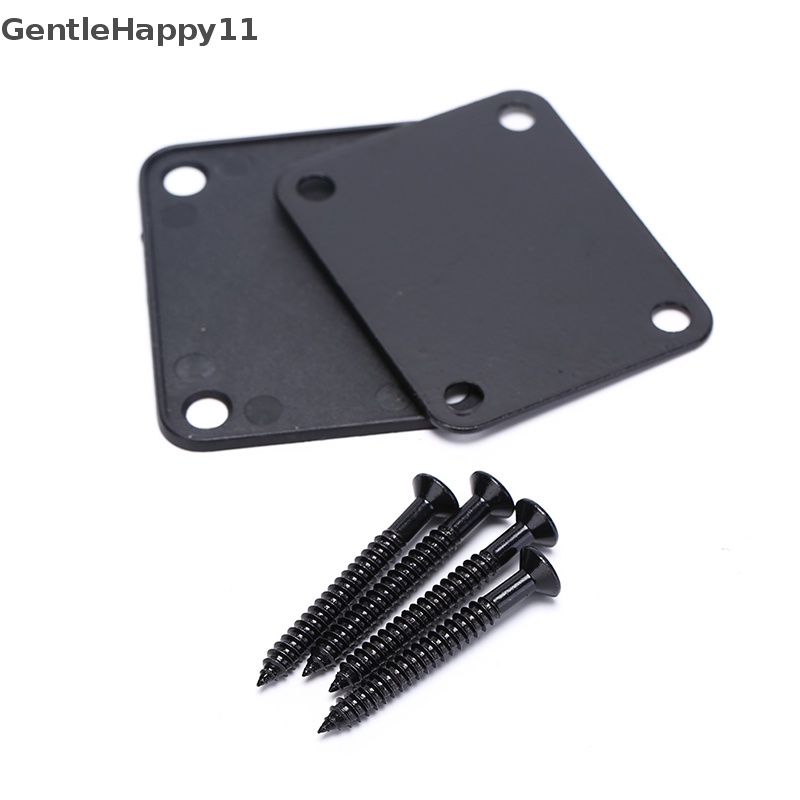 Gentlehappy Plat Leher Gitar Elektrik Neck Plate Fix Papan Sambungan Leher Gitar 3warna id