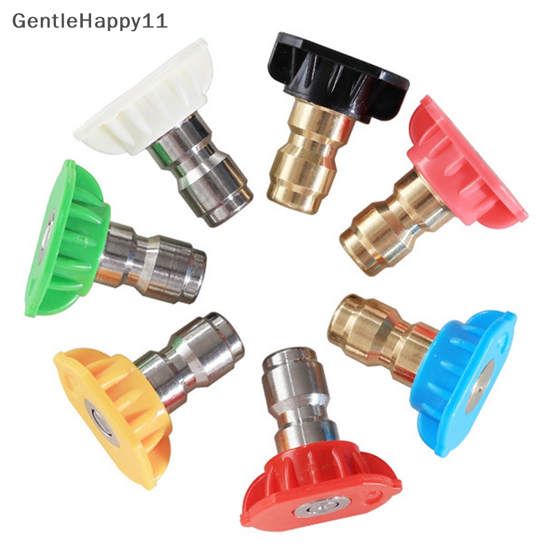 Gentlehappy1per4 &quot;Quick Connect Rotary Coupler Adjustable Adapter Dengan 5nozel Sambungan Tembaga Untuk Mesin Cuci Mobil Tekanan Tinggi id