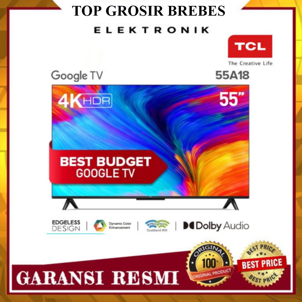 LED TV 55 INCH TCL 55A8 ANDROID 4K TV TCL 55 A 8
