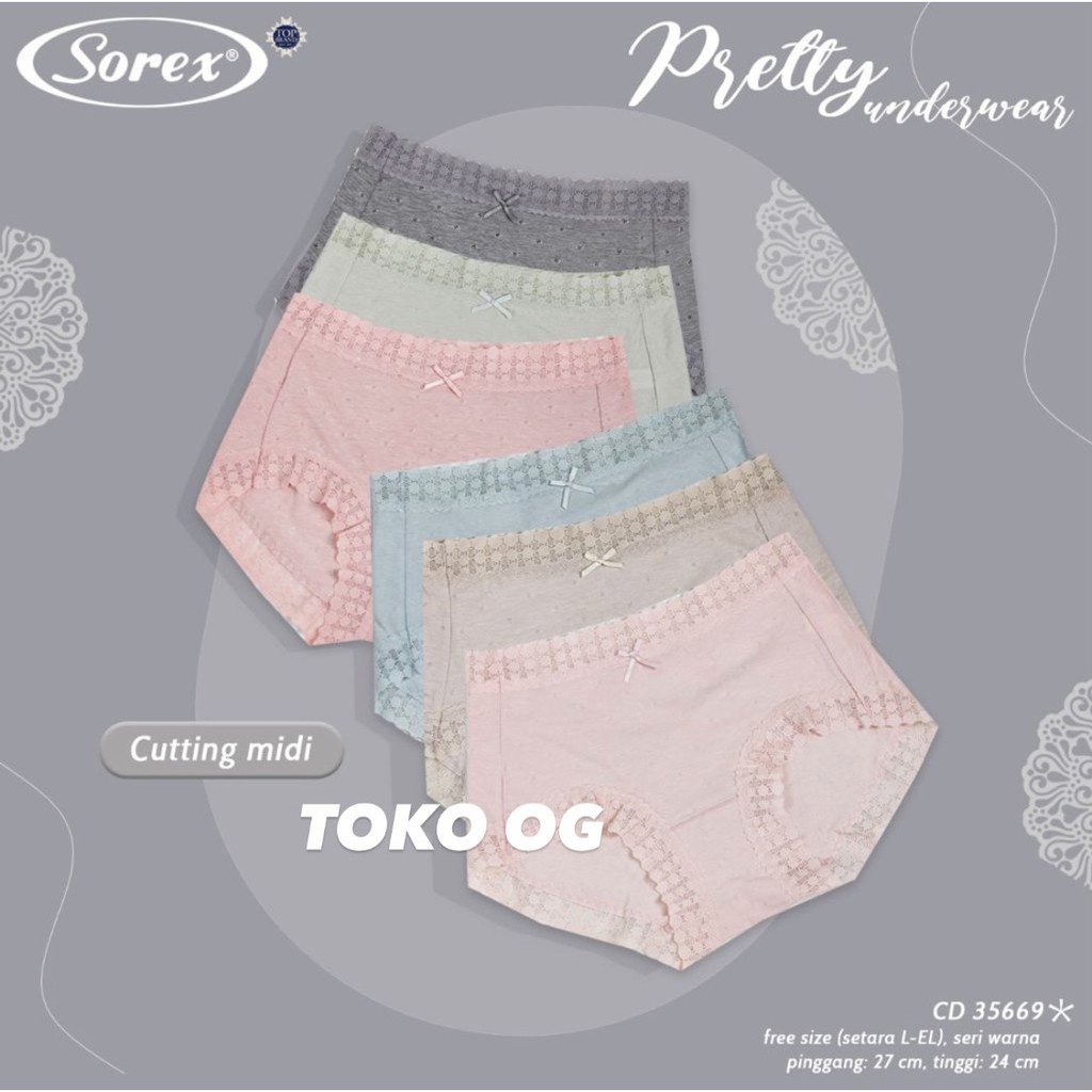 CELANA DALAM TERBARU SOREX REMAJA / CD ABG FASHION 2972 | TOKO SINAR