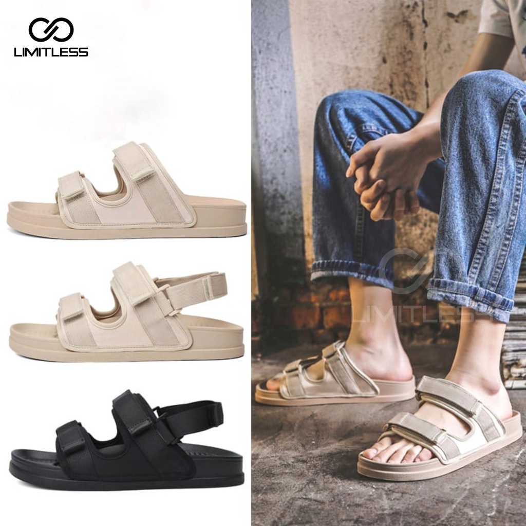 Sandal Cowok Slip On Viral Sandal Selop Pria Mose Terbaru 2023 Sendal Pria Dewasa Slip On Casual Kekinian