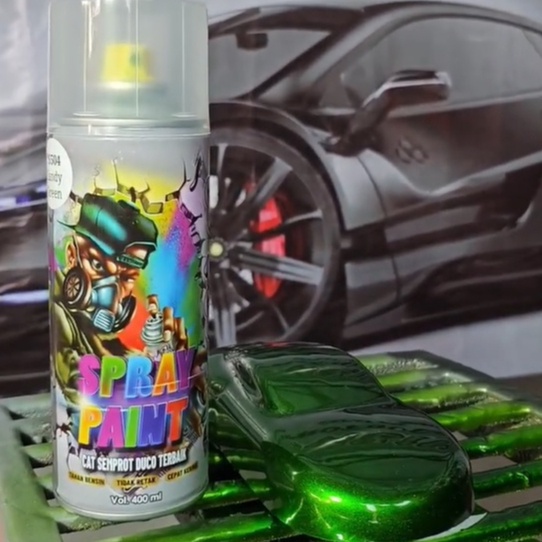 SASIN Spray Paint Cat Semprot Duco Terbaik Pilok PIlox  Candytone / Smoke / Tranparant Candytone Red Yellow Blue Green Orange Pink (400cc-BESAR)