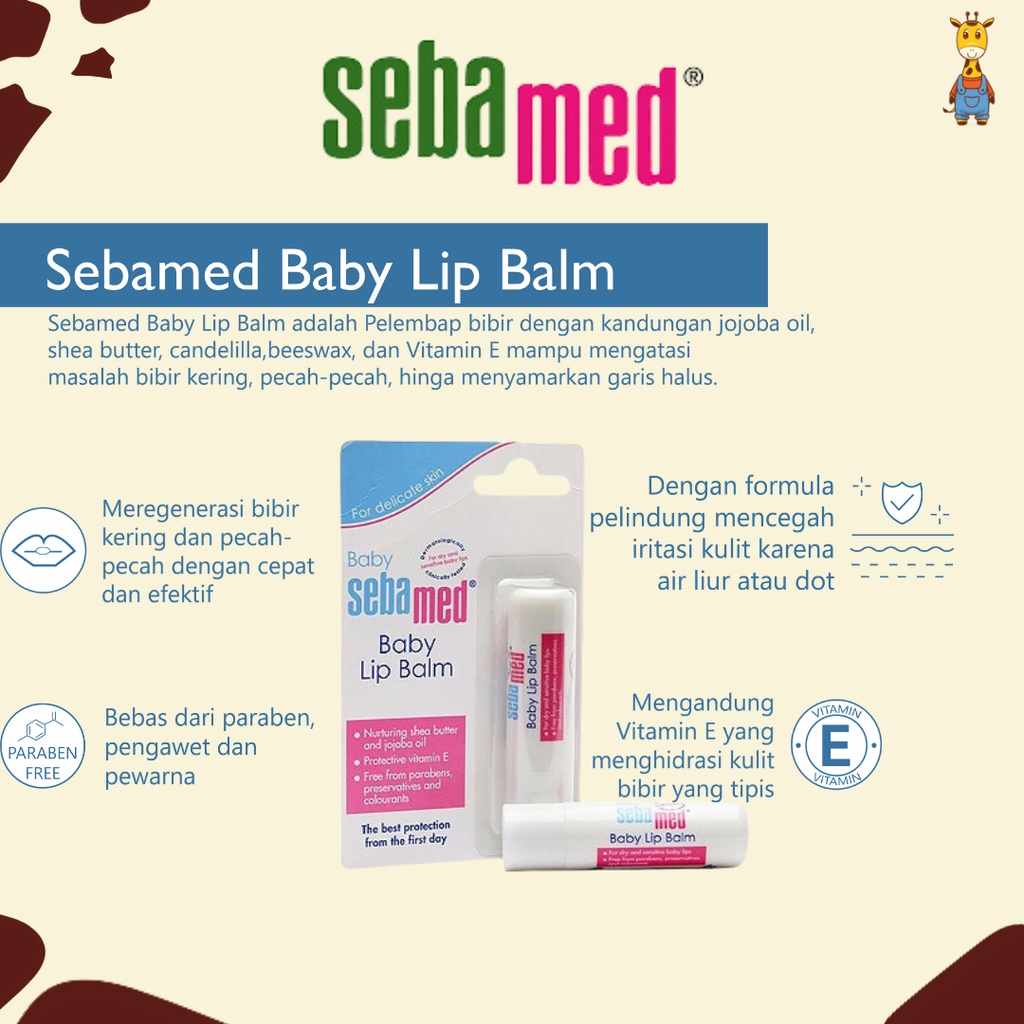 Sebamed Baby Lipbalm SPF 30 4.8gr - Pelembab Bibir