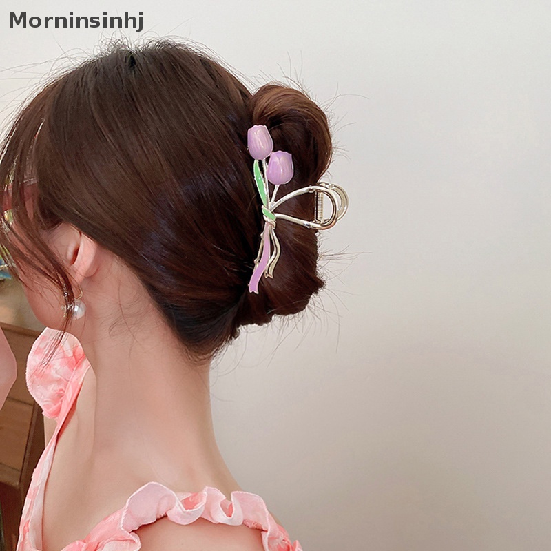 Mornin Bunga Tulip Hair Claw Headband Jepit Rambut Aksesoris Rambut Wanita Hair id