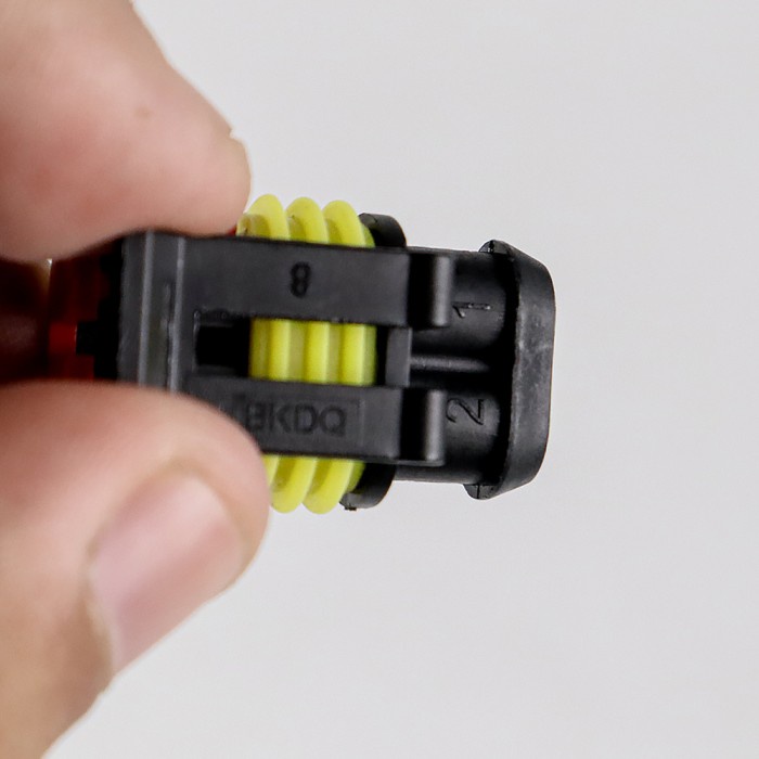 ELECAPITAL 2 Pin Way AMP Super Seal Waterproof Wire Connector Plug - H182 - Terminal Konektor