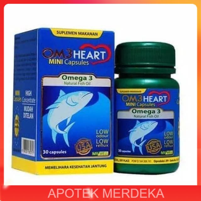 OM3HEART 60 Kapsul / OM3HEART ISI 60S / OMEHEART CAPSULES OMEGA 3 / OM3 HEART