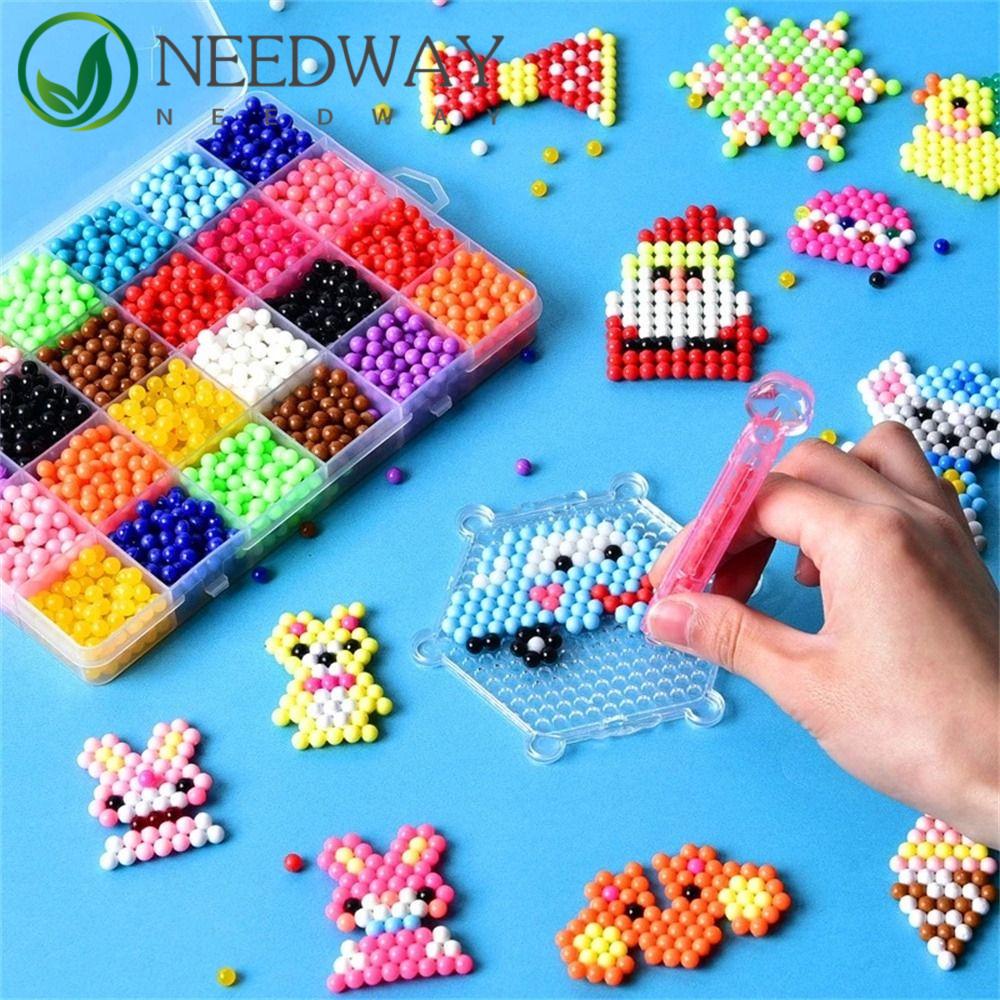 Needway   Manik-Manik Semprotan Air Mainan Anak Handmade Mainan Puzzle Craft Kit DIY Mainan Magic Mainan Warna Manik-Manik Kristal