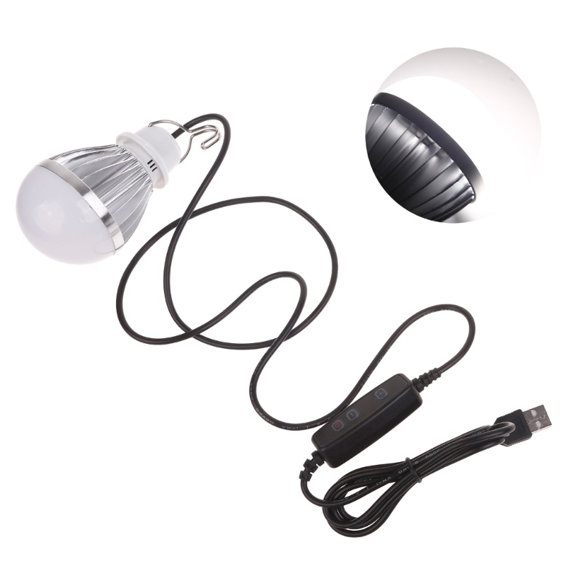 Bt USB Globe Bulb Portable LED 10W 5V Bohlam Gantung LED Camping Bulb Dengan 1kabel 9m Saklar on off Warm White Cold White