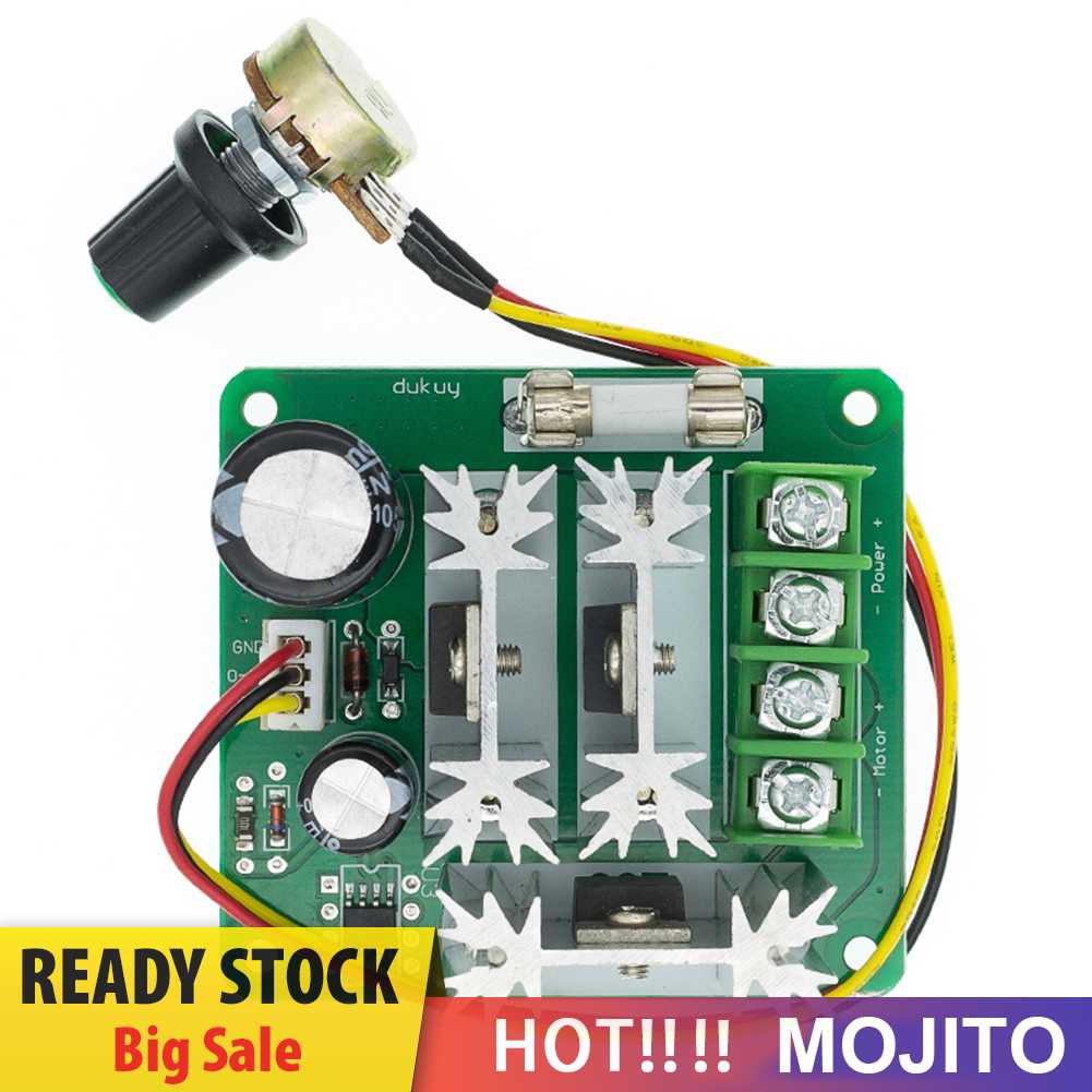 Modul Penggerak Gubernur Saklar DC6V-90V Torsi Besar 15A Motor Speed Controller