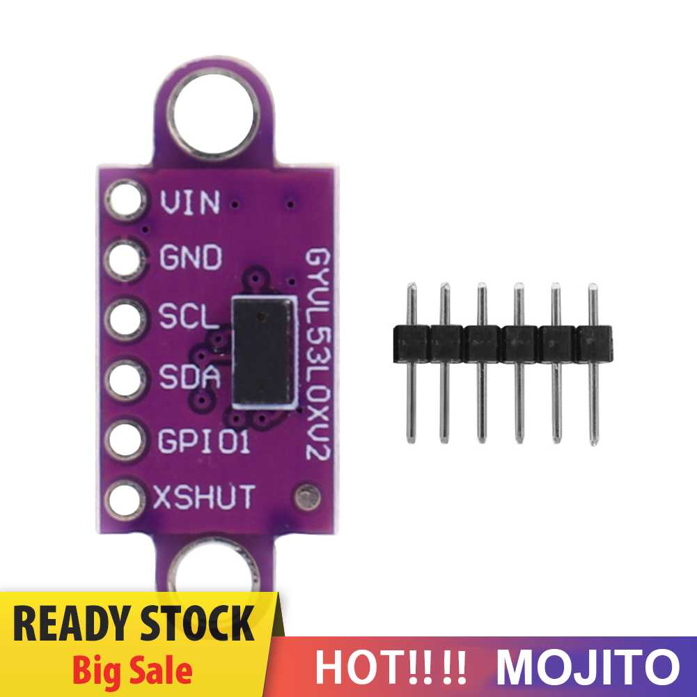 Gy-vl53l0xv2 Modul Sensor Jarak Laser Time-of-Flight 3.3V/5V DIY Papan Ungu