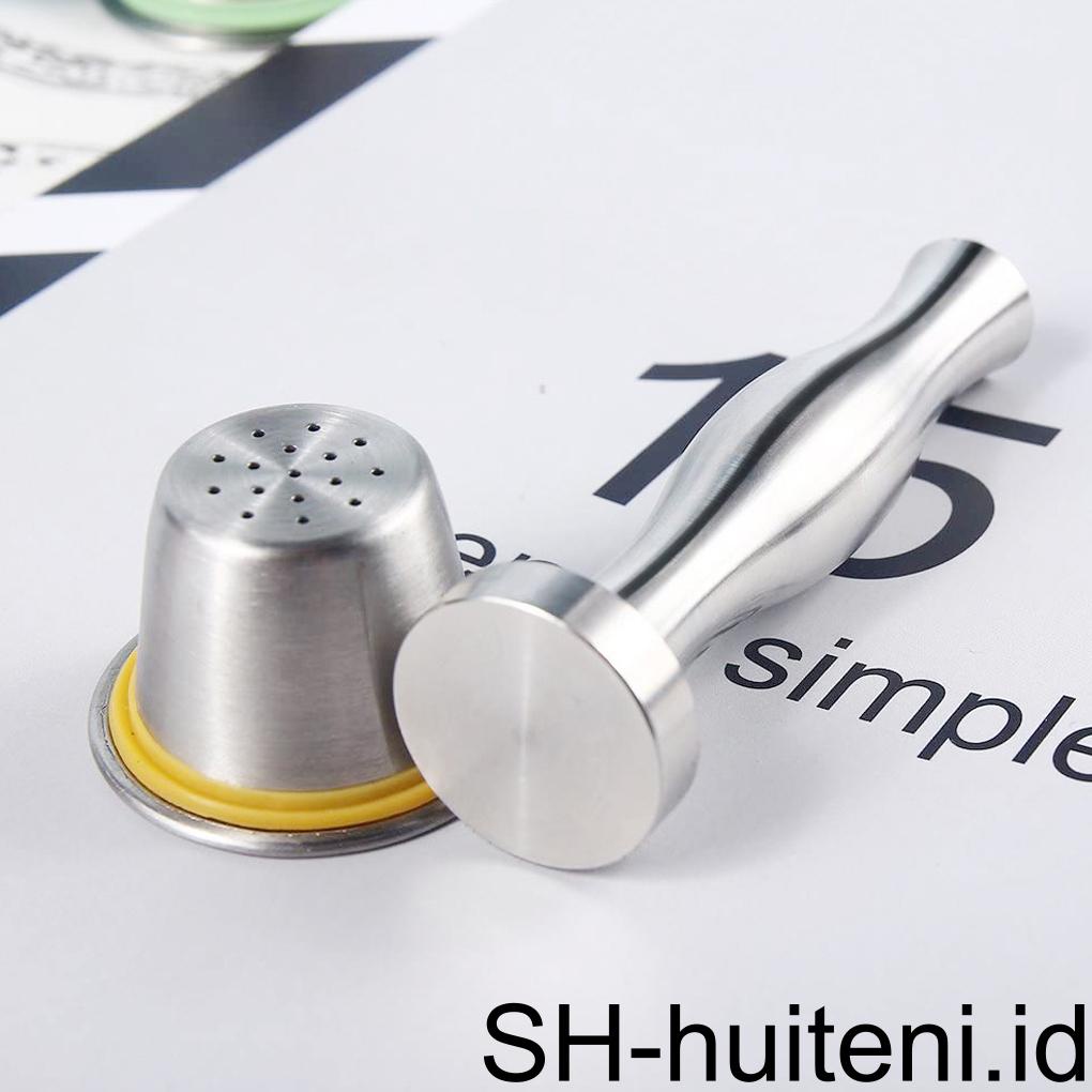 Palu Bubuk Stainless Steel Distro Kokoh Kopi Tamper Gagang Halus Gadget Perlengkapan Mesin Untuk Kantor Rumah Tangga