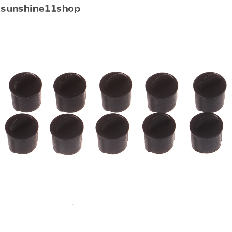 Sho uxcell 10pcs Silikon BNC Anti Debu Stopper Cap Cover Untuk Jack Female Hitam N