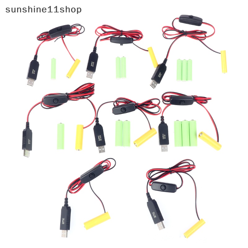 Sho Dummy Adapter USB Power Supply Switch Kabel Ganti Untuk Remote Kamera Mainan LED Strip N