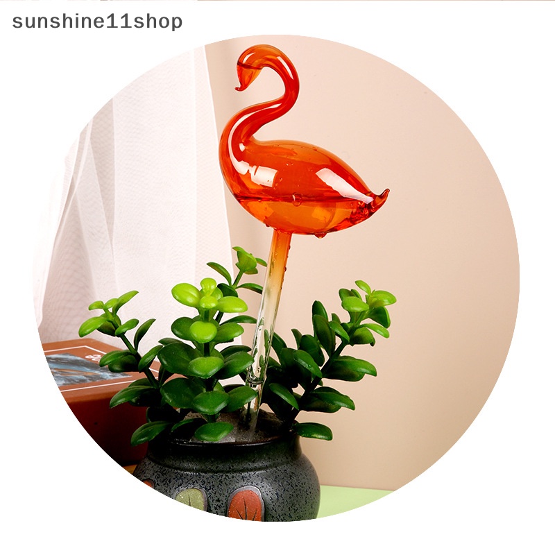 Sho High Quality s Flower Alat Air Otomatis Bentuk Angsa Kaca Borosilikat Tinggi Taman Self Watering System Device N