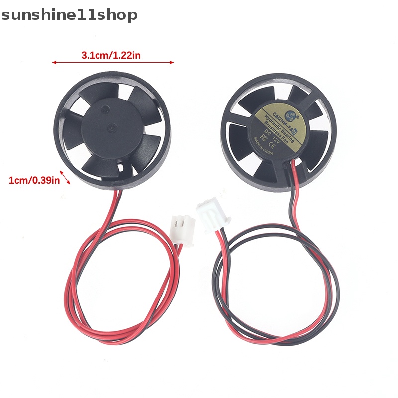 Sho Ultra-miniature Brushless Fan Electric DC 12V/3.7V Mini Micro Kipas Pendingin Mungil N