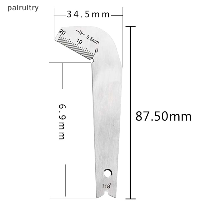 Mata Bor Las PRT Alat Ukur Welding Inspection Tool Template Gauge PRT