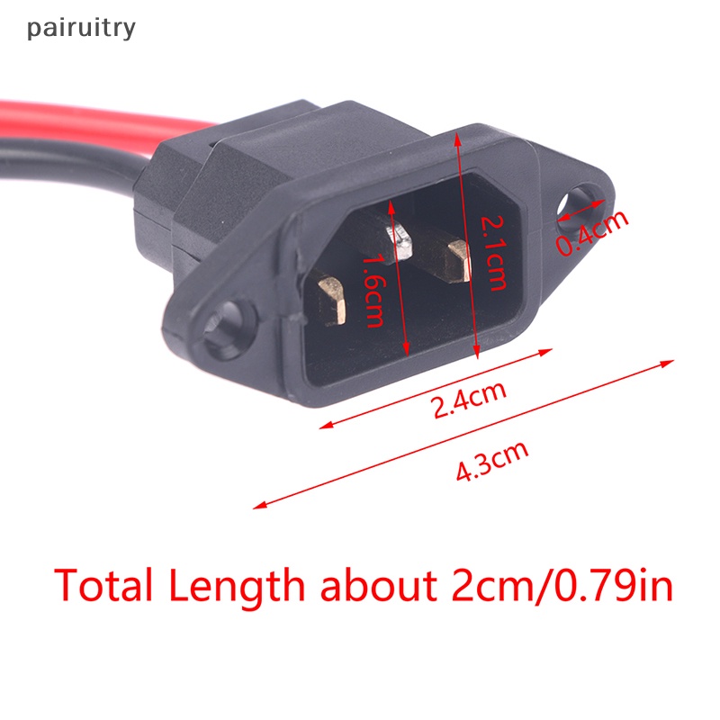 Prt High Quality Port Charger Sepeda Skuter Listrik2/ 3Pin Plug Connector Jack Socket Aman Dan Tahan Lama PRT