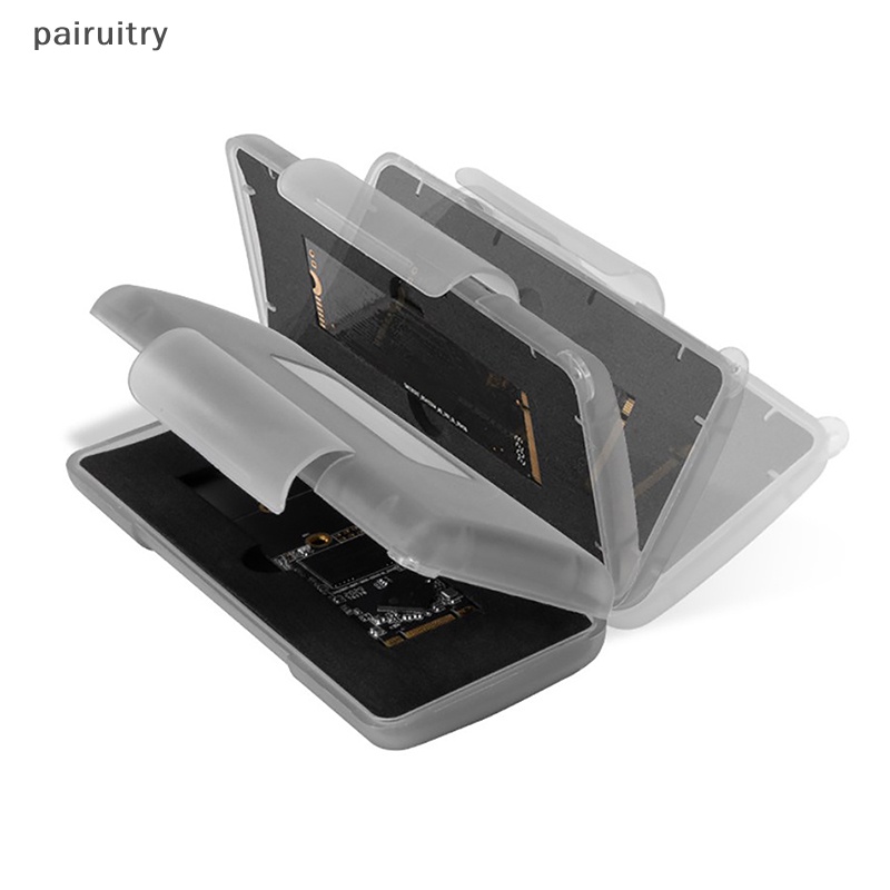 Prt New M2 2280sd Case Plastik Anti-Statis Kotak Penyimpanan Memory Holder Protection Untuk 6xm.2 Nvme2280Keadaan Solid Drive Tahan Air PRT