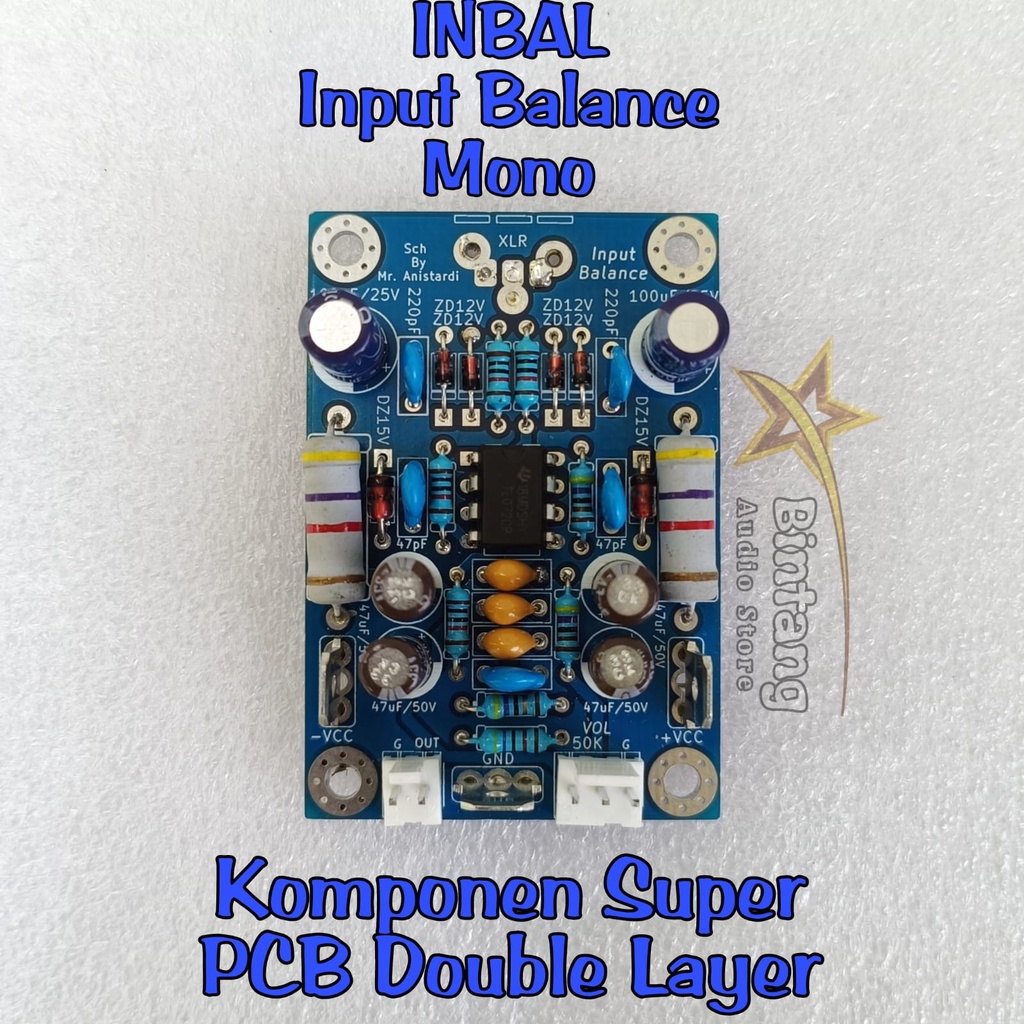 INPUT BALANCE / INBAL Mono PCB Dobel Layer FR4