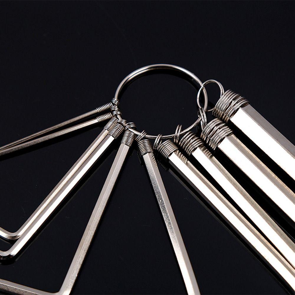 POPULAR Populer 8/10Pcs Kunci Pas Hexagon Multifungsi 1.5~10mm Kekerasan Tinggi Hand Tool