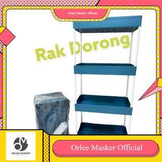 RAK DORONG / RAK YOYO RODA SUSUN 4 SERBAGUNA 1 PCS WARNA RANDOM, ORIGINAL BAHAN BAGUS/ RAK PLASTIK / RAK TINGKAT / LEMARI DORONG SUSUN 4