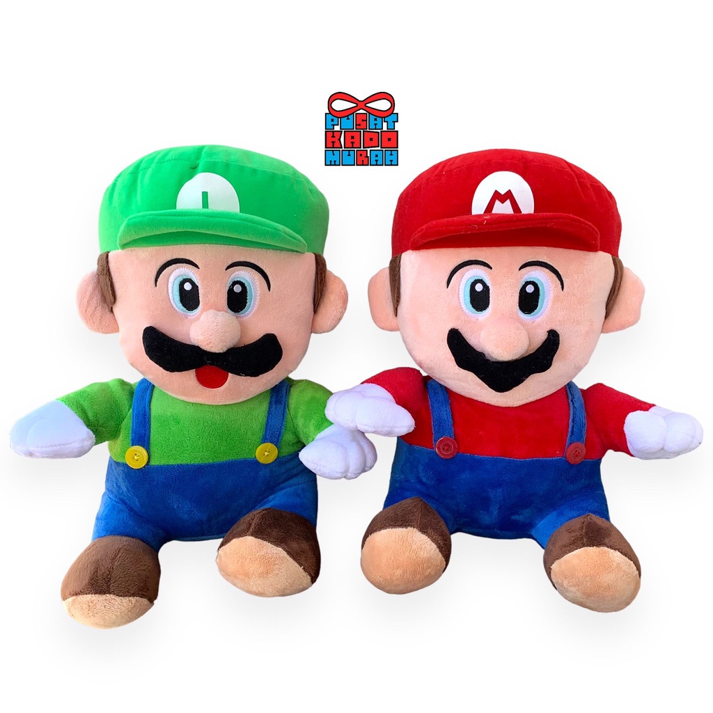 Boneka Super Mario Bross and Luigi 42 cm - Pusat Kado Murah