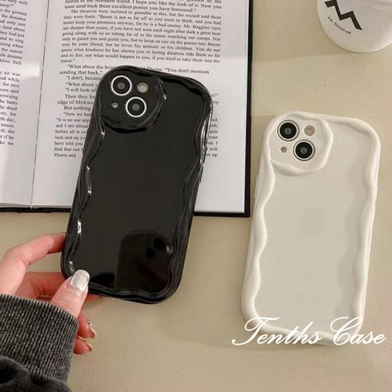 Kompatibel Untuk IPhone14 13 12 11 Pro Max8 7 6 6s Plus X Xr Xs Max Se2020 3D Curved Edge Cover Warna Solid Phone Case