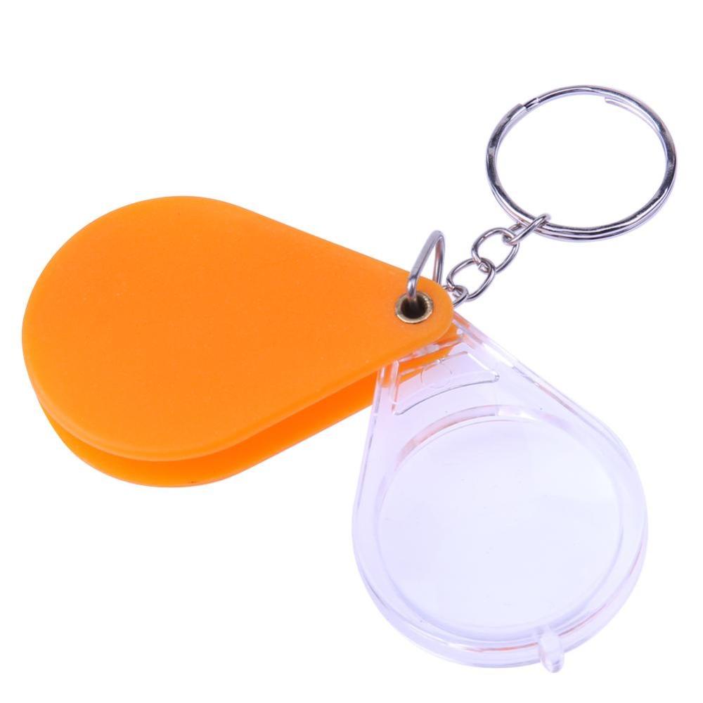 Lanfy Magnifier With Key Chain Portable Handheld Loupe With Magnifying Tools Gantungan Kunci Lensa Kaca Pembesar