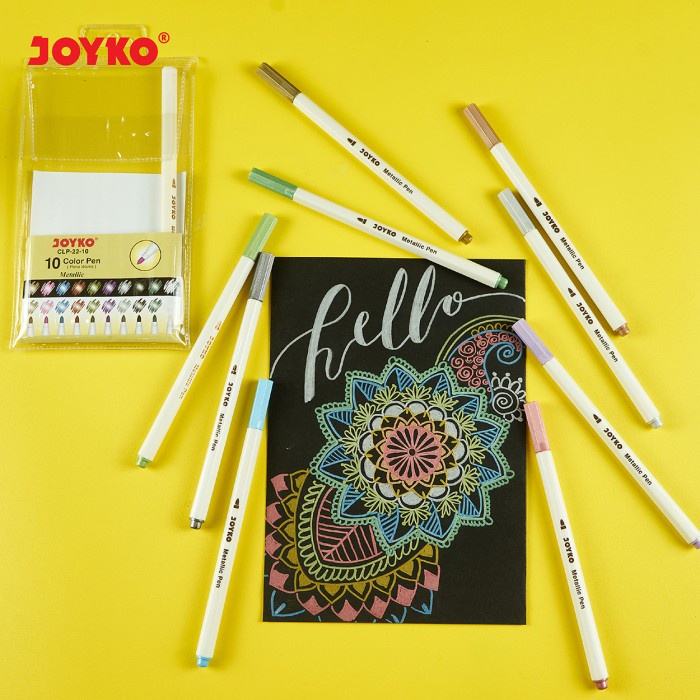 

Color Pen Pulpen Pena Warna Joyko CLP-22-10 Metallic 10 Warna Colors