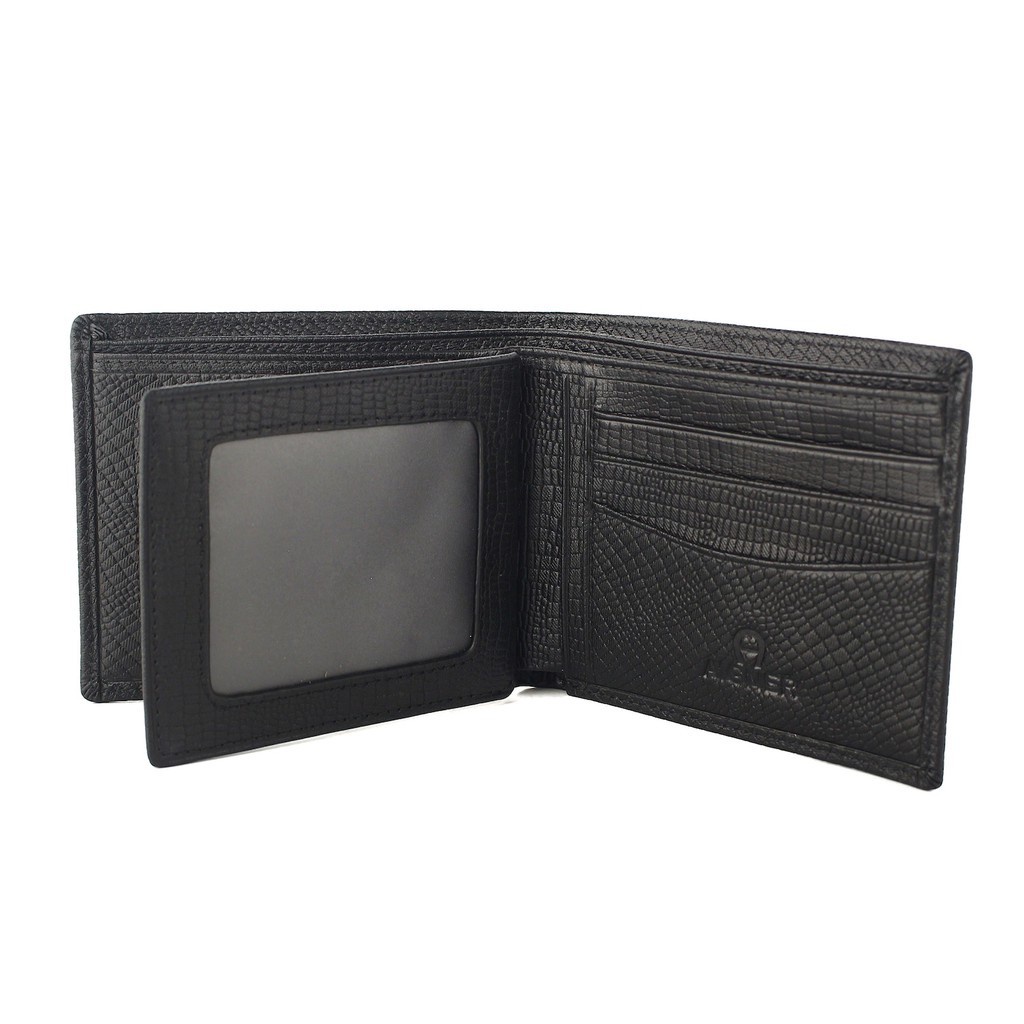 Dompet Pria Bahan Kulit Sapi Asli AIG 110-12 Black