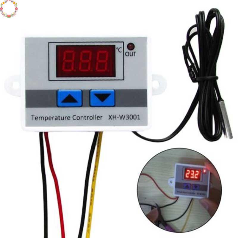 12v 220V Digital LED Temperature Controller 10A Thermostat Control Switch-Probe