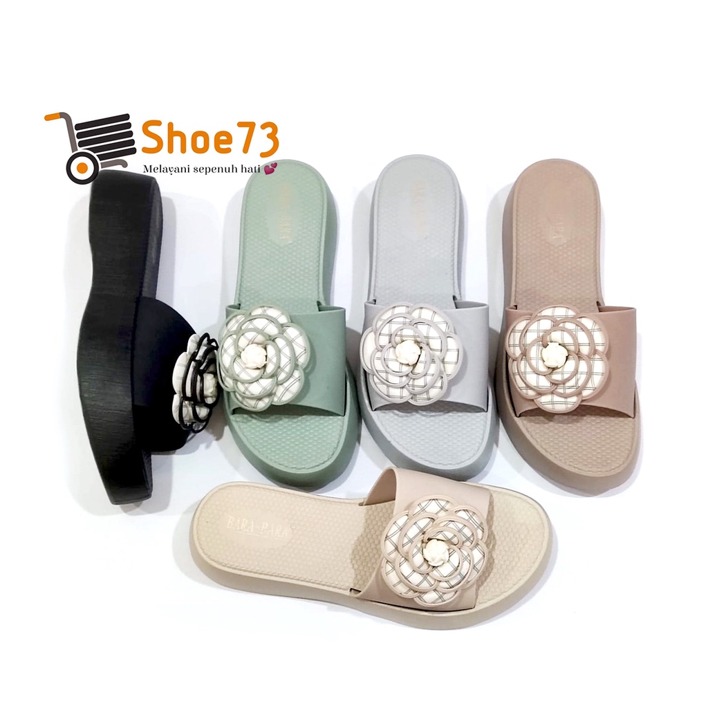 BARA BARA JSL 2203 B-15 SIZE 36-40 ORIGINAL l Sandal Selop silang jelly wanita l Sendal kokop cewek impor