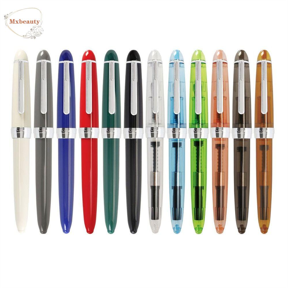 Mxbeauty 992pen Air Mancur Perlengkapan Kantor Warna-Warni Alat Tulis Sekolah Klip Perak 0.5mm Mahasiswa Fountain Pen