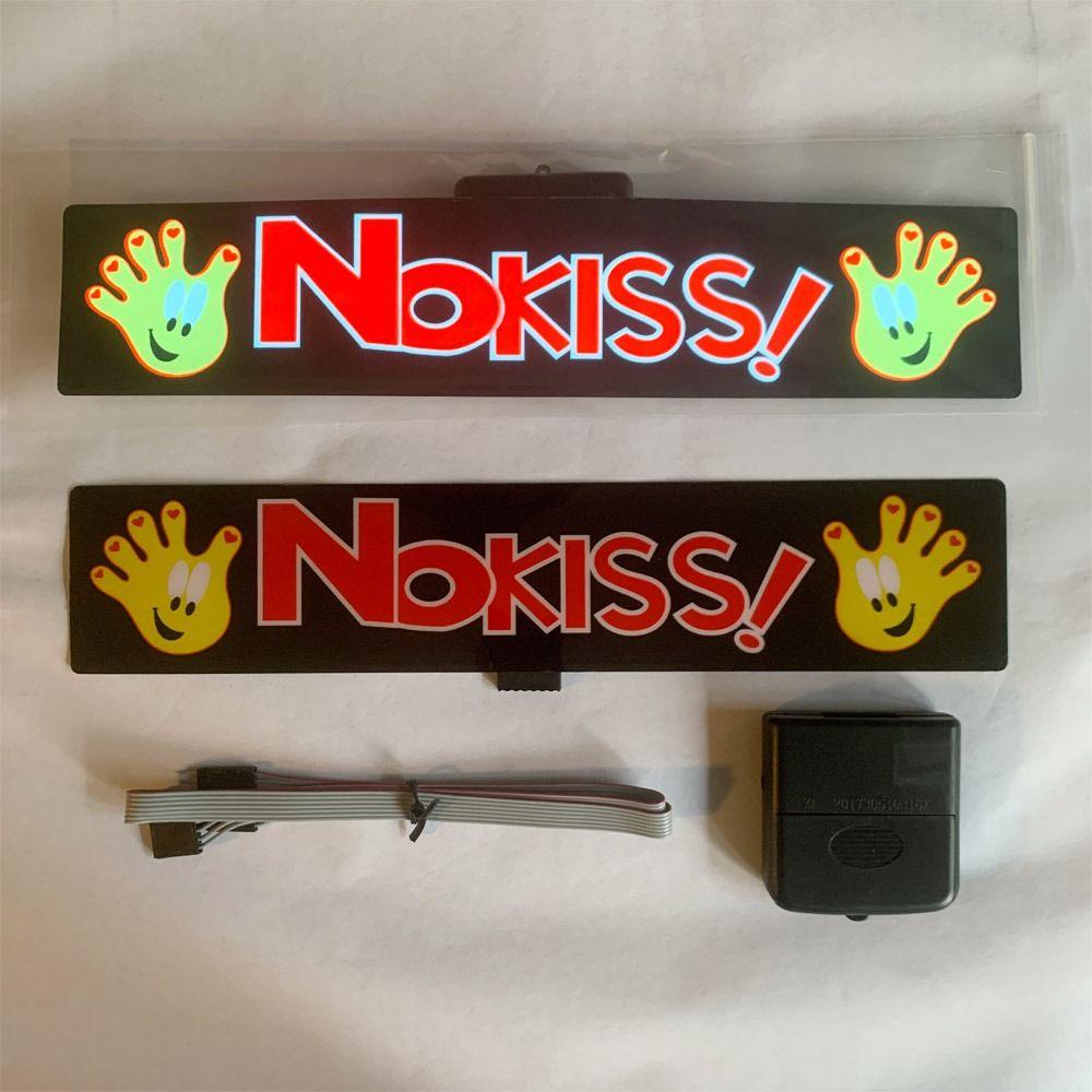 Populer Stiker Mobil LED Mobil Jendela NO KISS Mobil Elektrik Decals