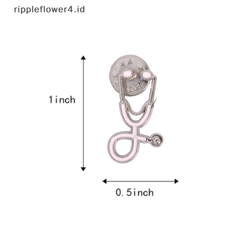 {rippleflower4.id} Bros Untuk Dokter Perawat Kaos Enamel Pin Sehat Bros Kerah Lencana Aksesoris Dentis Dokter Perhiasan Hadiah~