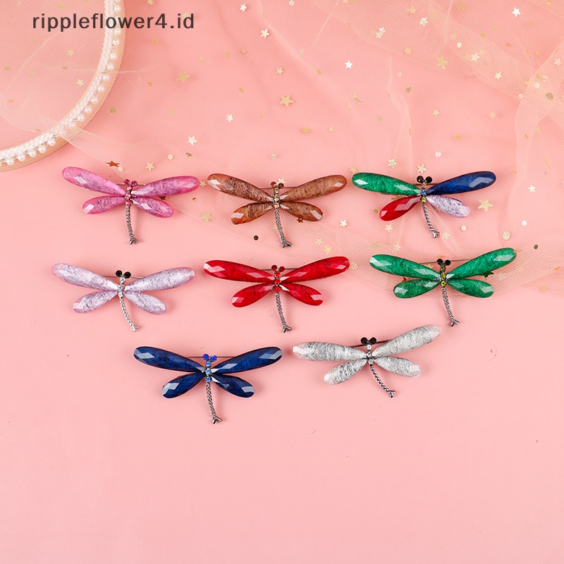 {rippleflower4.id} 1pc Fashion Capung Bros Wanita Serangga Pernikahan Kantor Bros Pin Perhiasan~