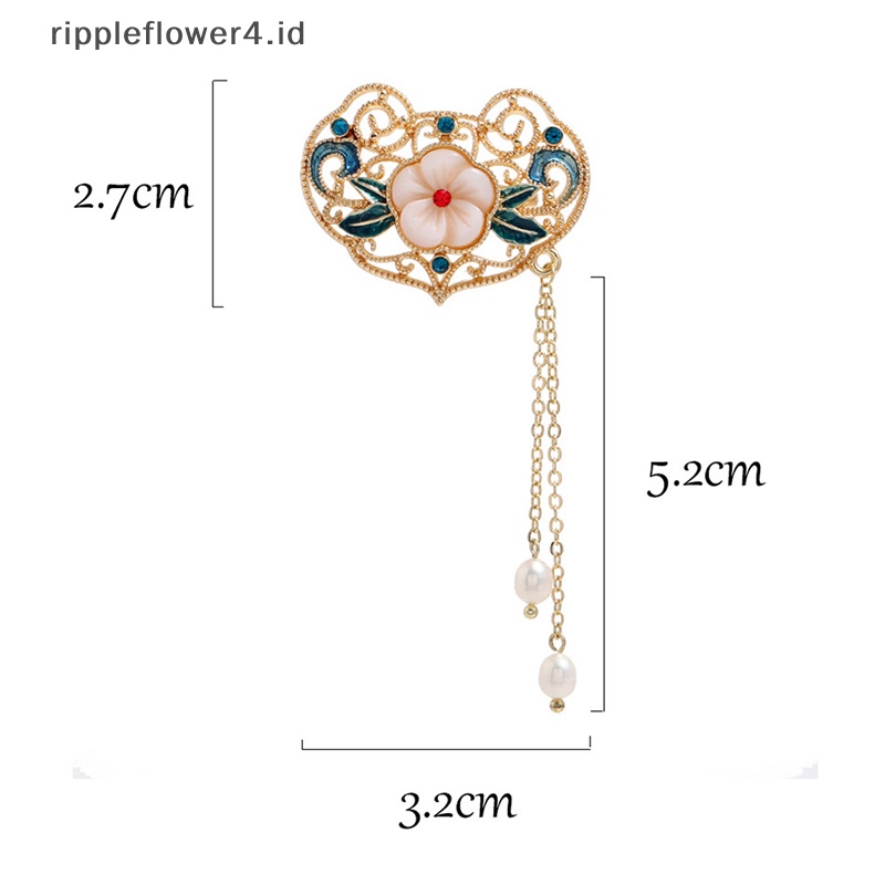 {rippleflower4.id} Pin Bros Alat Musik Mutiara Untuk Wanita Alloy Corsage Dress Gift~