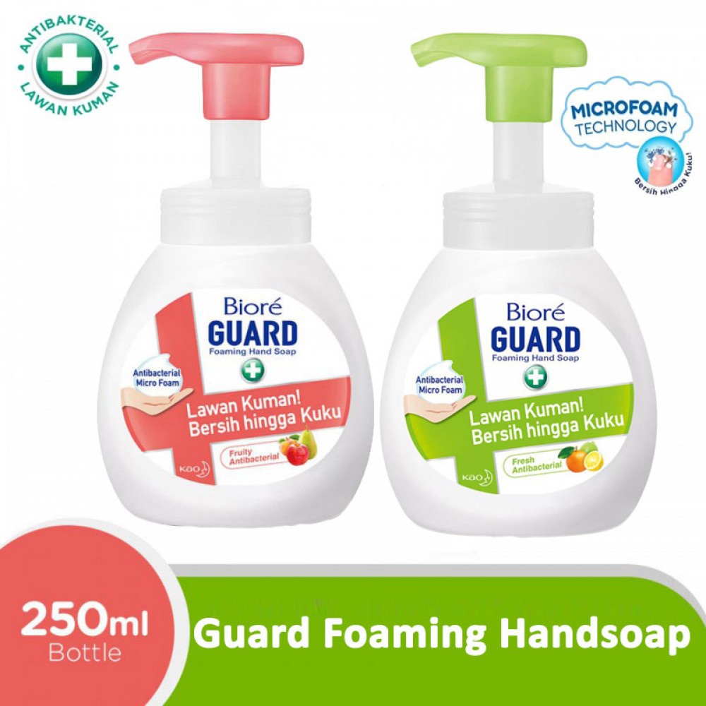 ★ BB ★ BIORE Guard Hand Soap Antibacterial Botol 250ml - Fruity &amp; Fresh - Sabun Cuci Tangan