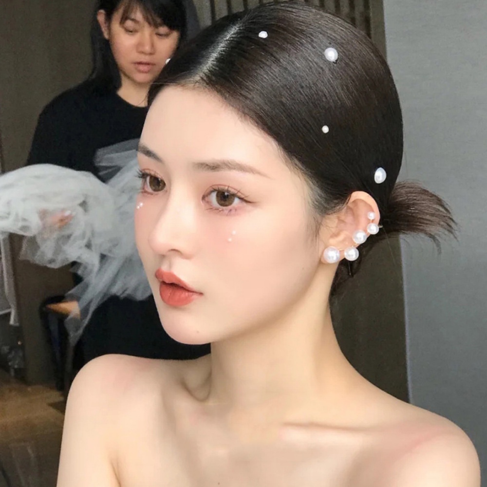 Deartiara Anting Mutiara Gerbang Timur Korea Selatan Mewah Ringan Dan Mewah, Fashion Anting Serbaguna, Klip Telinga, Anting Satu Potong