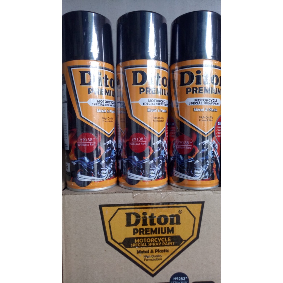 pilok pilox diton premium brilliant red 9138 400cc merah yamaha 400cc cat semprot diton premium