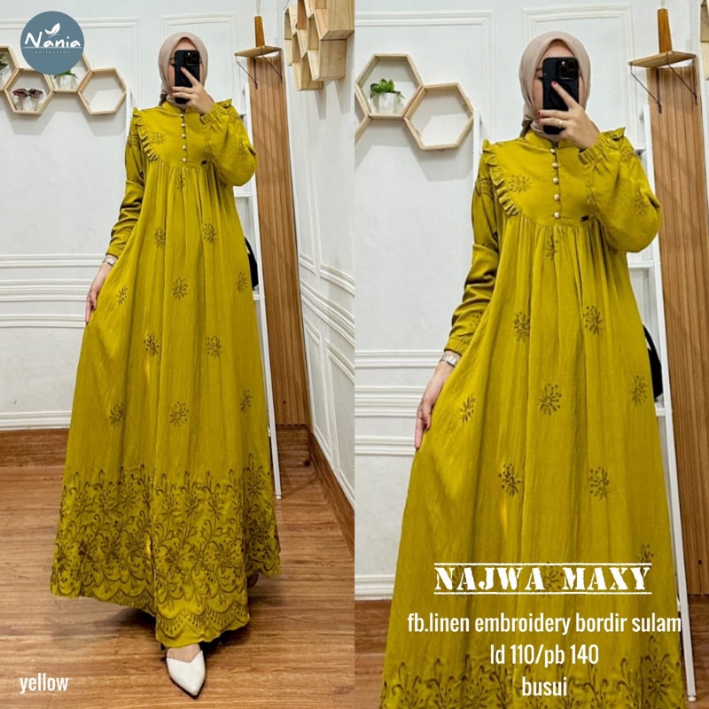 NAJWA MAXY ORI NANIA | Linen Embroidery bordir sulam