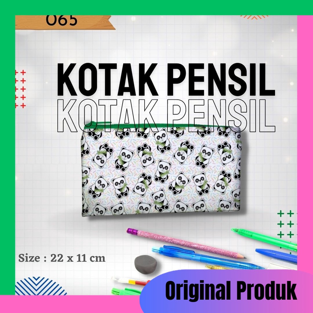 

Tempat Pensil, Kotak Pensil 065 Gambar Panda Serbaguna Murah Dan Kualitas Terjamin , Original Produk Bahan Tebal