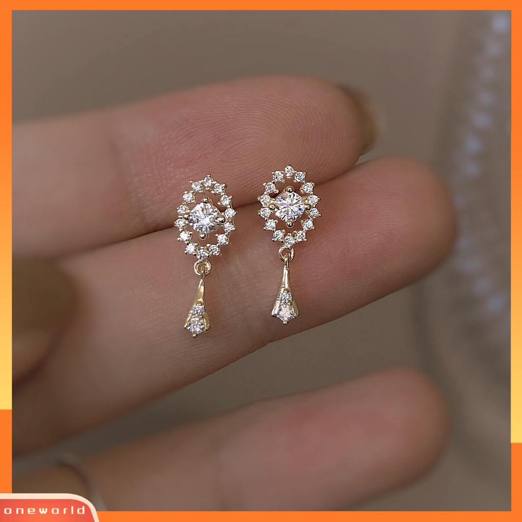 [WOD] 1pasang Wanita Menjuntai Anting Berongga Keluar Rumbai Aksesori Vintage Kilau Terang Drop Earrings Untuk Pakaian Sehari-Hari