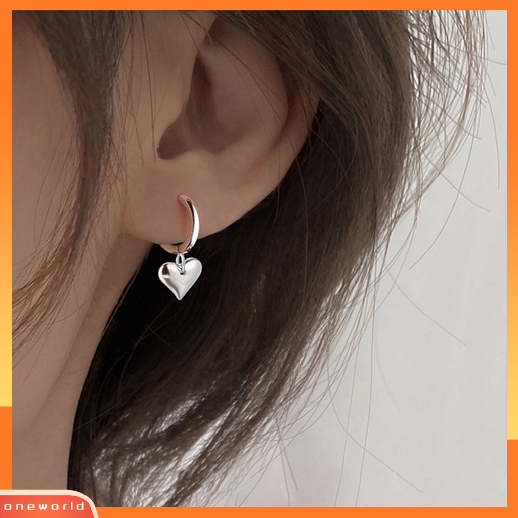 [WOD] 1pasang Anting Wanita Menjuntai Asimetris Hati Gaya Korea Anting Drop Untuk Pesta Pernikahan Perjamuan